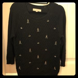 Black Embellished Sweater